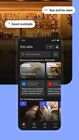 Velada · Restaurant guide screenshot 2