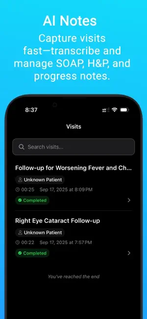 DocuMD – Medical Scribe screenshot 2