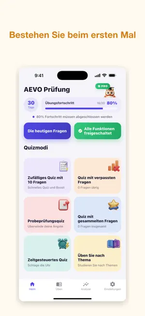 AEVO Prüfung 2026 screenshot 1