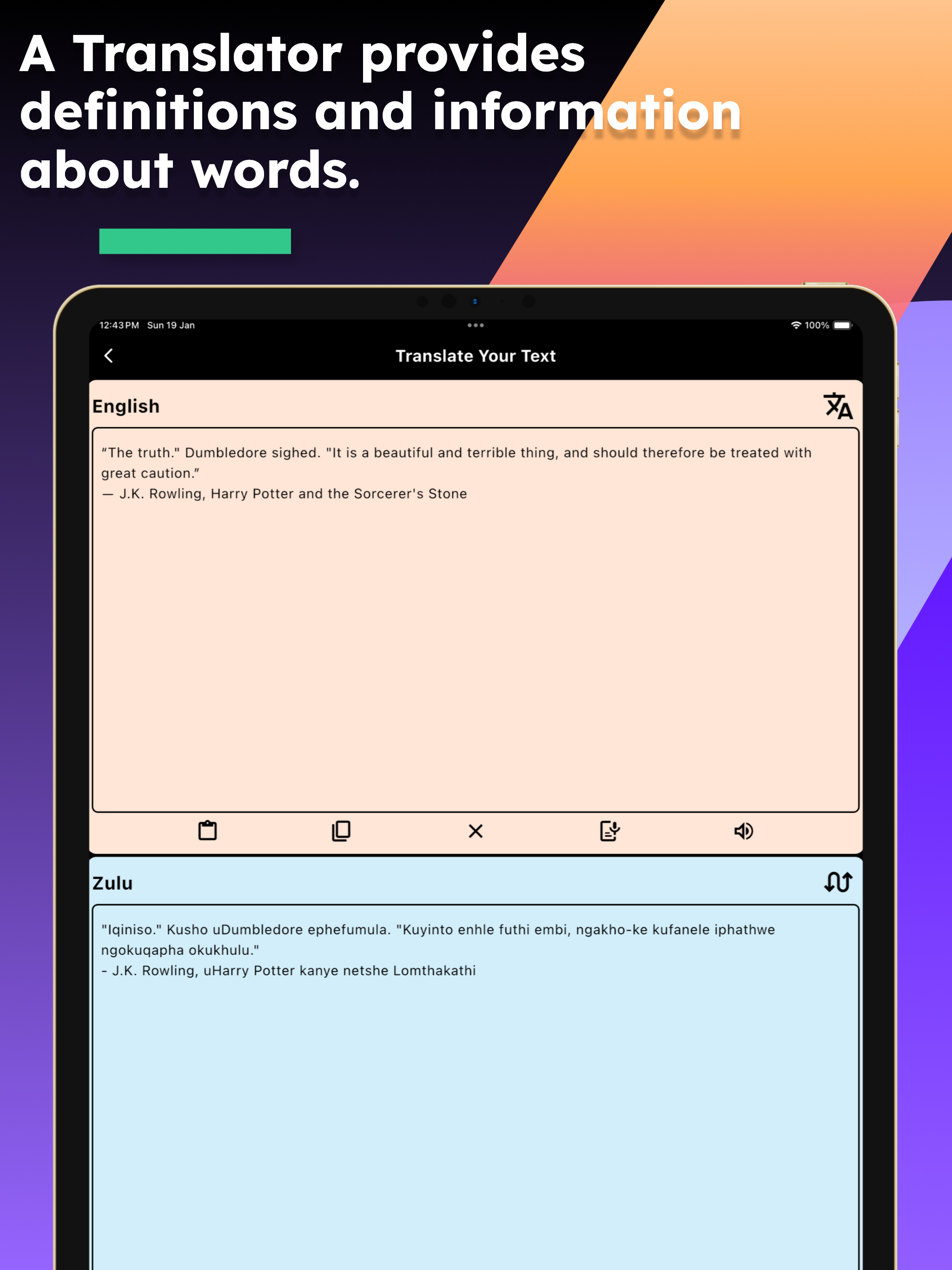 English Zulu Translator screenshot 9