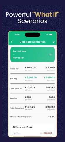 Paycheck UK: Salary Planner iPhone screenshot
