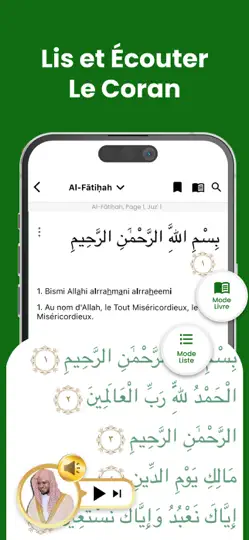 Capture d'écran de Coran 360: Al Quran Francais sur iPhone 3