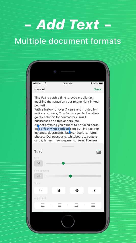 #5. Tiny Fax: Send Fax From iPhone (iOS) di: TinyWork Apps