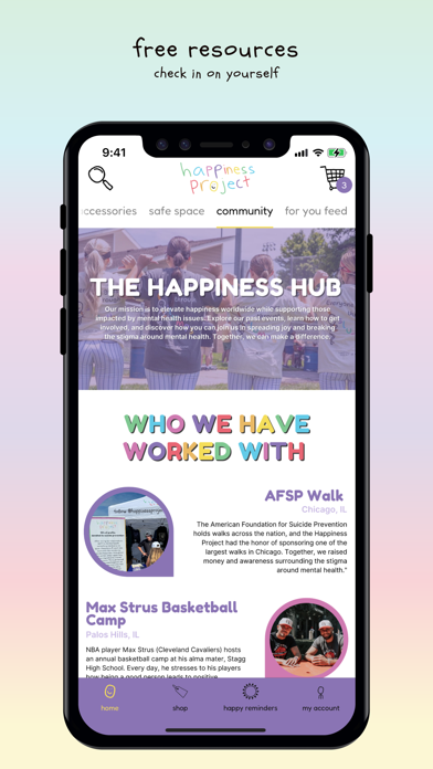 Happiness Project Screenshot