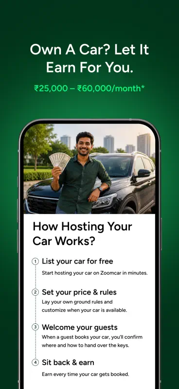 Zoomcar: Car rental for travel screenshot 8 of 8