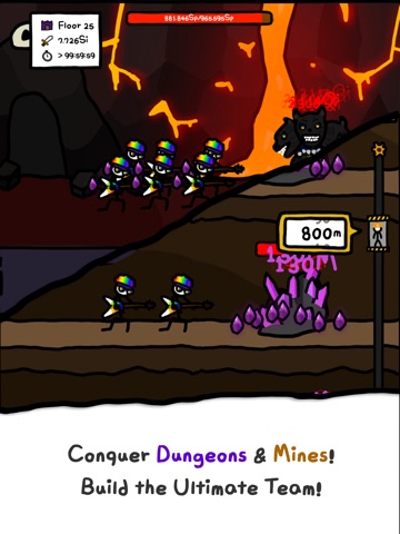 Merge Stickman : To The +99Lv. iPad screenshot