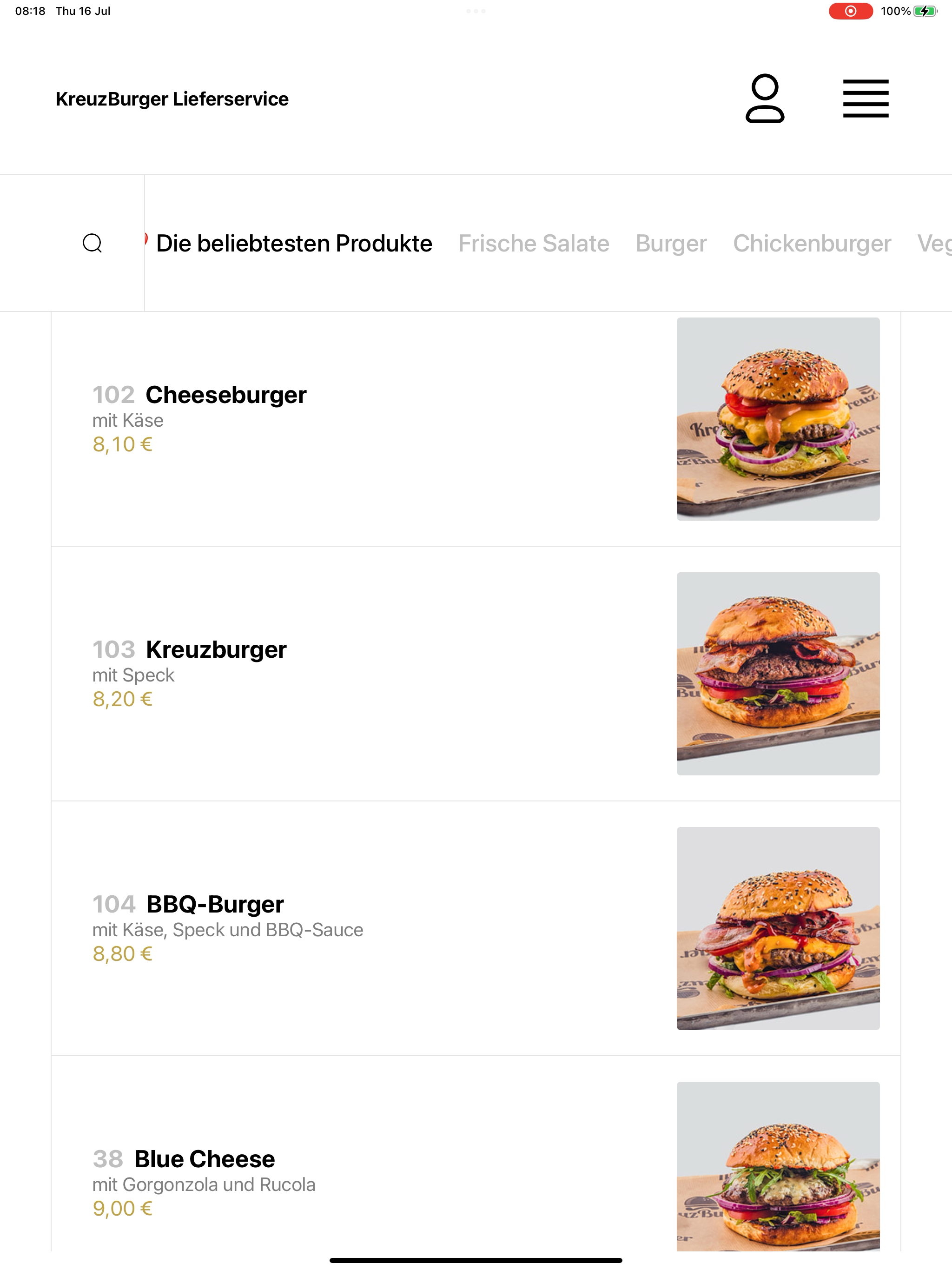 KreuzBurger Lieferservice screenshot 14