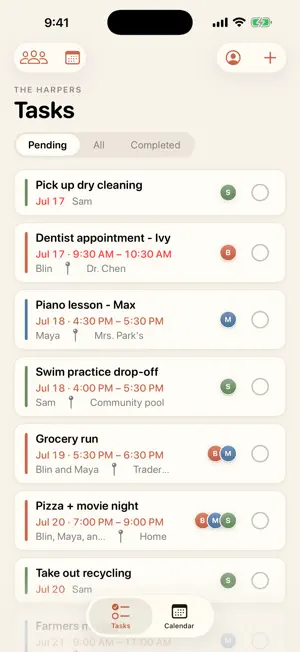 Family Shared Tasks: Todo List screenshot 1