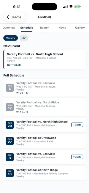 Arlington High Athletics screenshot 2