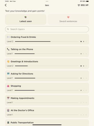 Phraase iPad screenshot