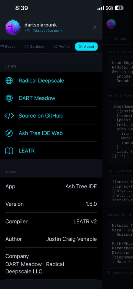 #6. Ash Tree IDE (iOS) Bởi: DART Meadow