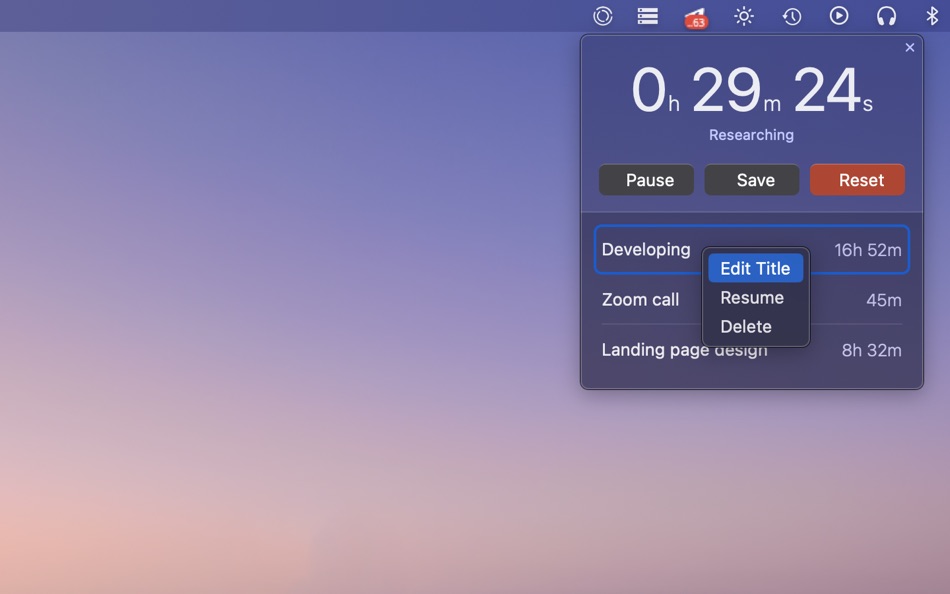 #2. Simple Time Tracker (macOS) 由: Matej Dorcak