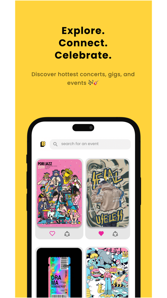 #1. Buzzing - find gigs and events (iOS) By: Tarun Reddy Mandadi