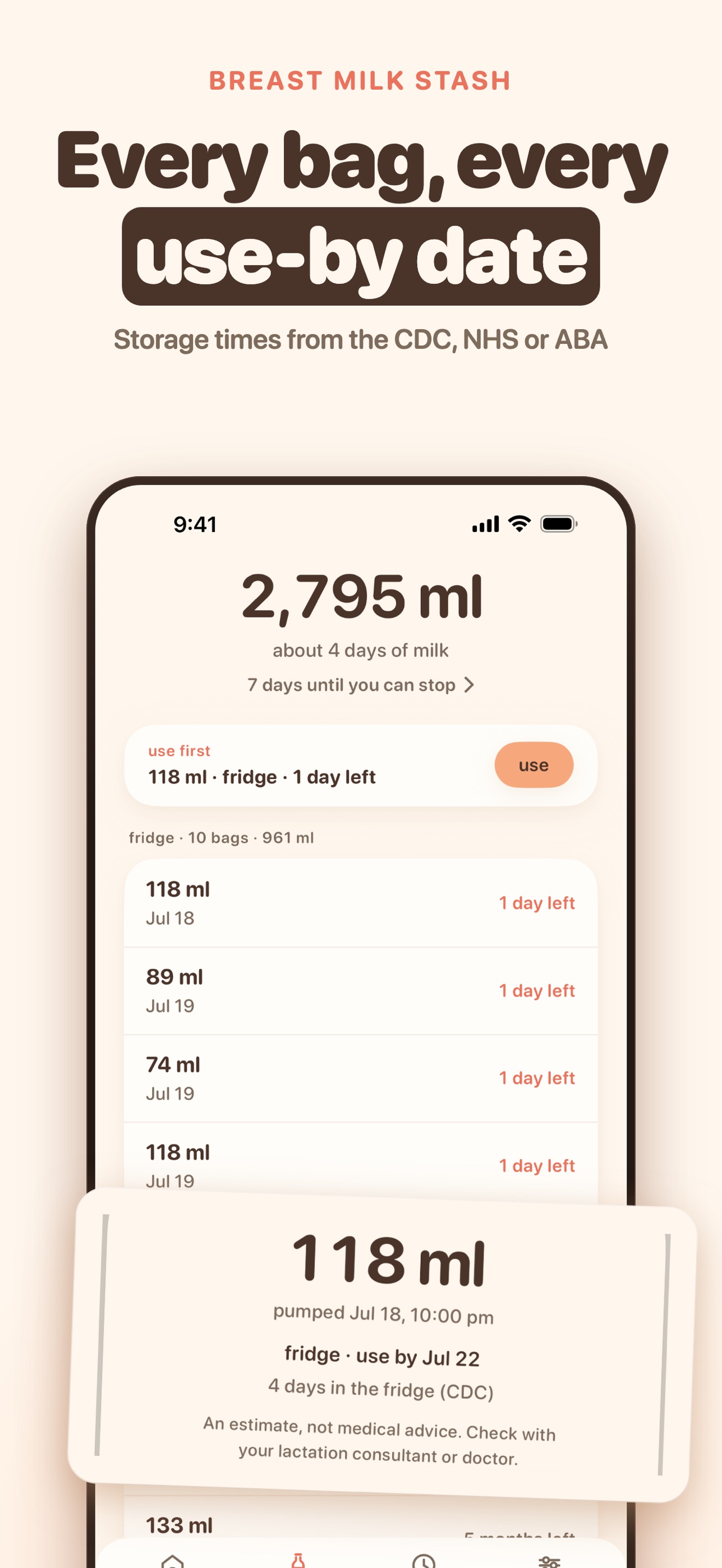 Screenshot 2 of Pumping Tracker: Whirra