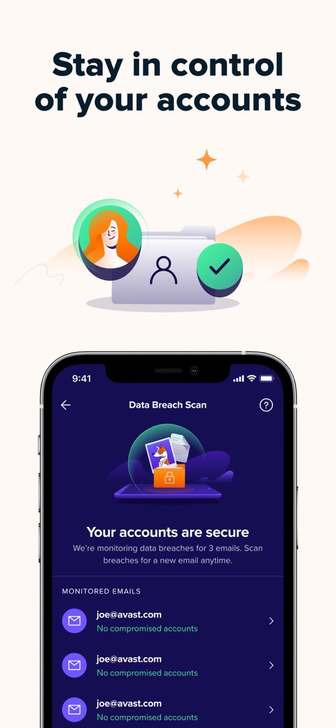 Avast Security & Privacy - Cuentas bajo control