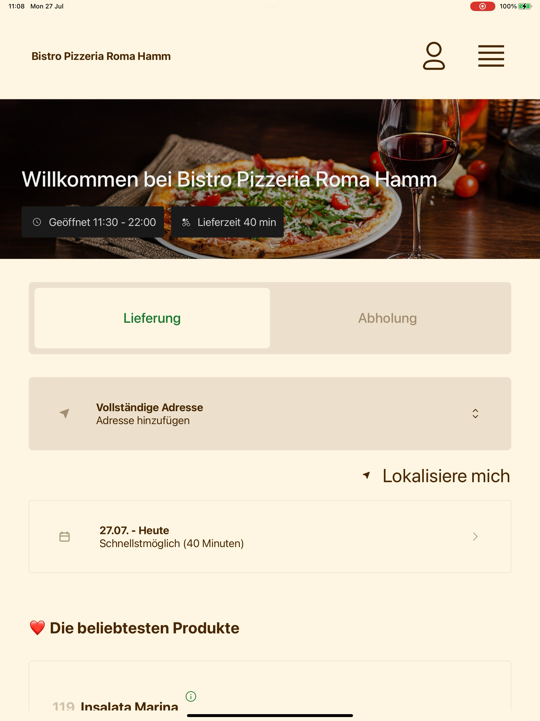 Bistro Pizzeria Roma Hamm screenshot 9