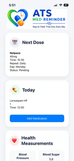 Captura de pantalla de ATS Med en iPhone 1