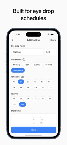 Eyeday: Eye Drop Reminder Screenshot 2 of 5