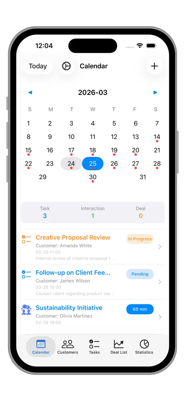 Screenshot #1 pour Customer Manager Pro-My Client
