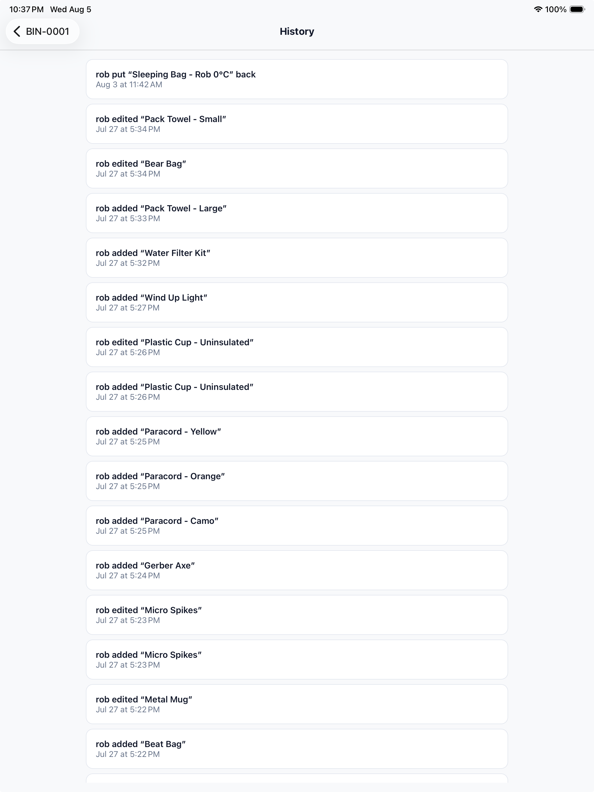 Bin Tracker: QR Inventory screenshot 8