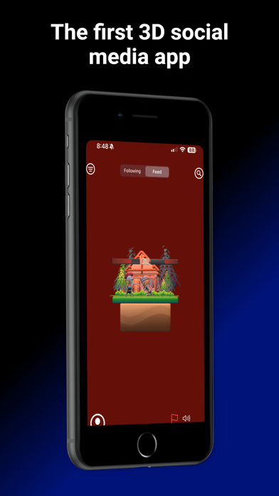 Sparlit: 3D Social Media Screenshot