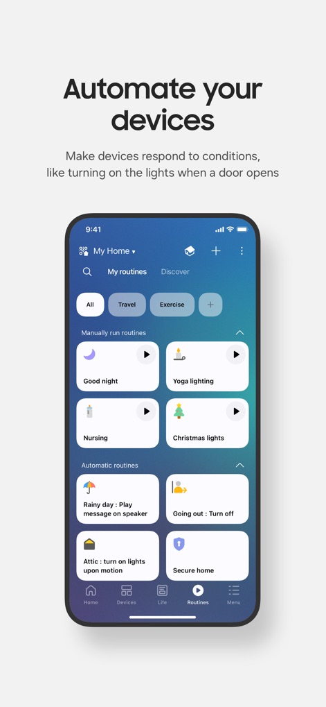 SmartThings - Custom Home Routines