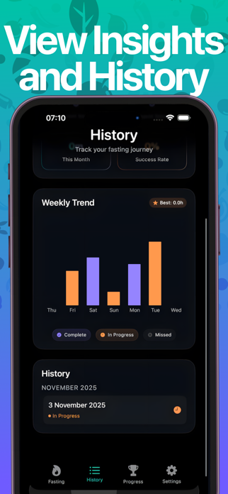 Fasting Clock& Fasting Tracker Screenshot 3 of 6