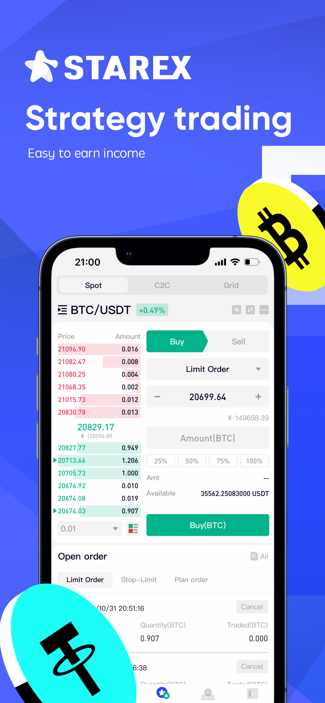 StarEx - Buy Bitcoin & Crypto
