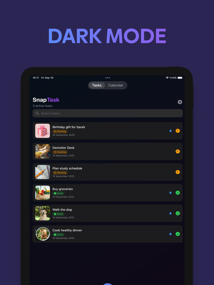 SnapTask Daily task manager
