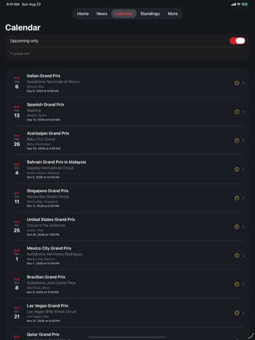 Inlap iPad screenshot