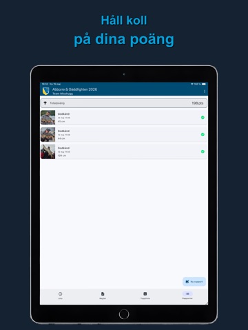 Sportfiskarna Tävling iPad screenshot 3