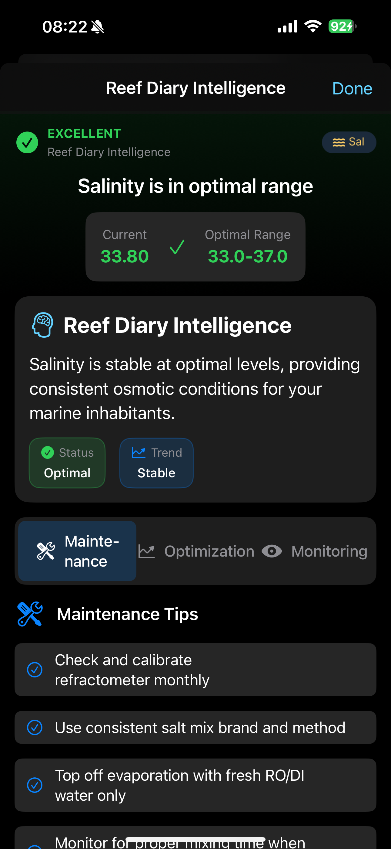 Reef Diary Aquarium Management