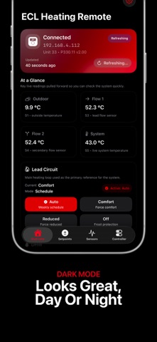 ECL Heating Remote screenshot