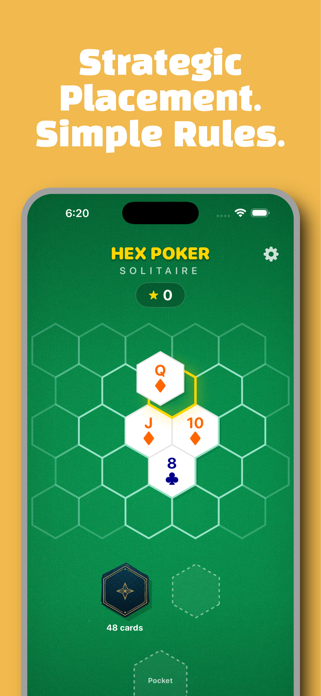 Hex Poker Solitaire Screenshot 2 of 6