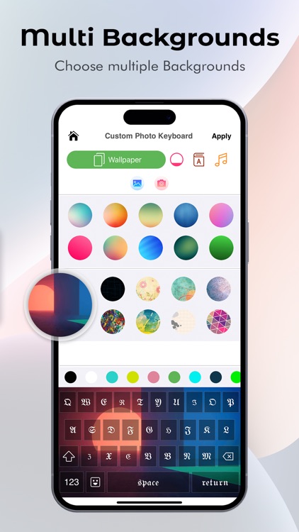 Fonts & Photo: Custom Keyboard