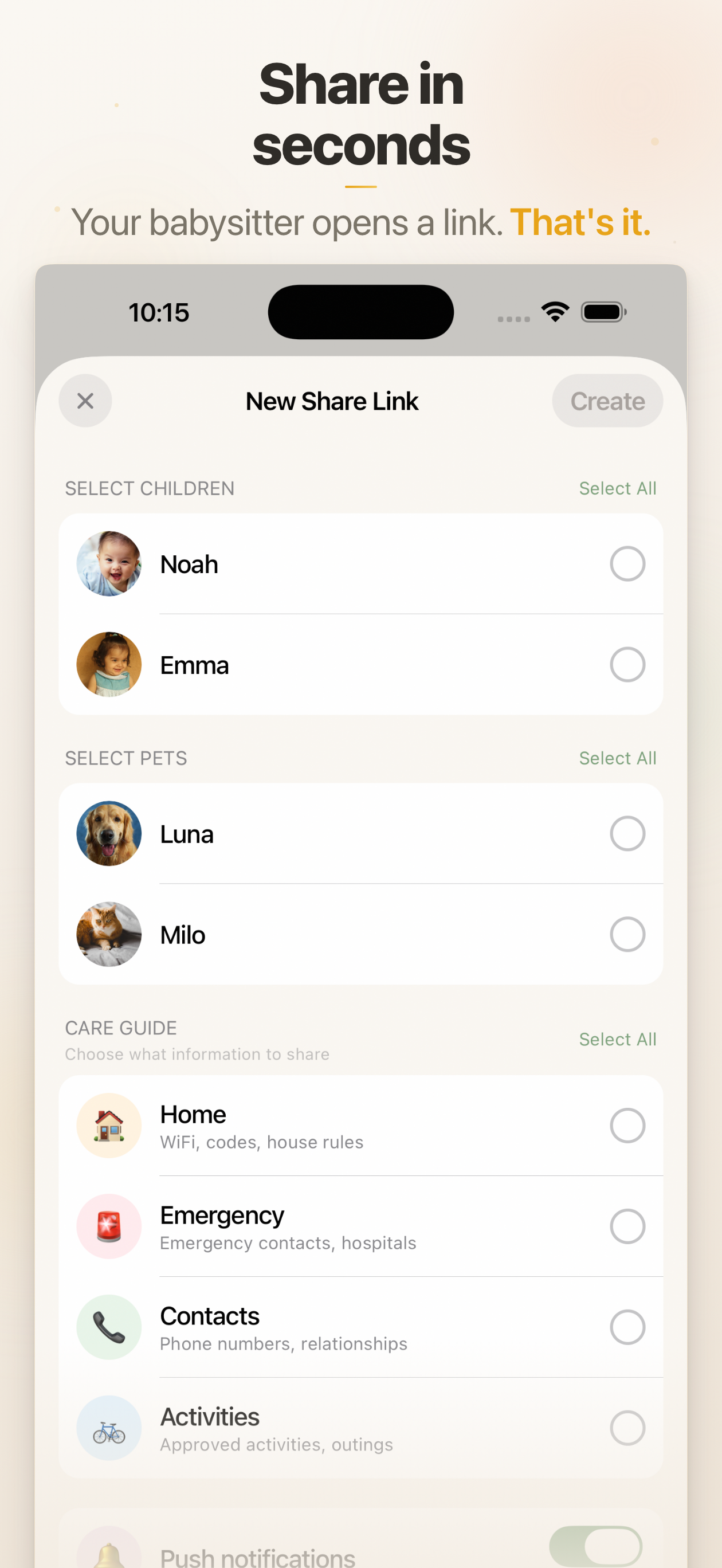 Gosling: Babysitter Info