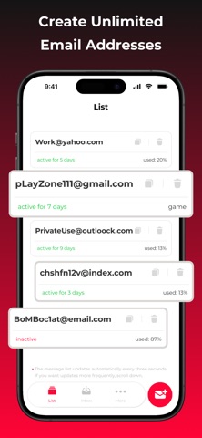 163 Temp Mail Screenshot 1 of 4