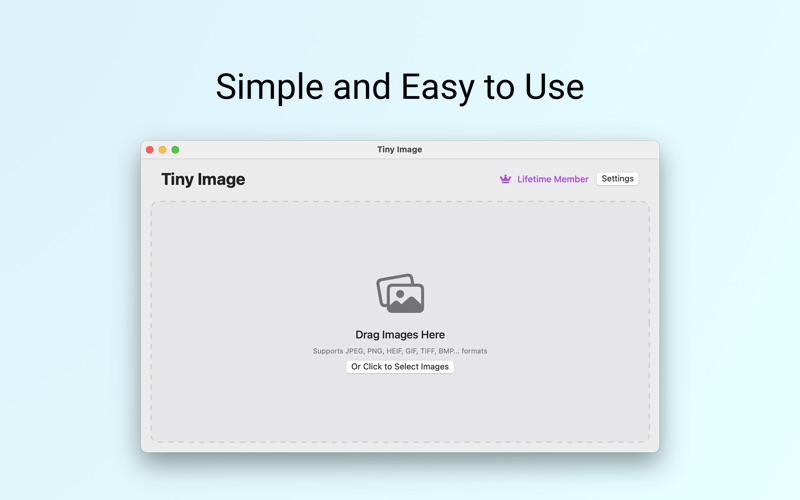 Tiny Image - Image Compression app screenshot