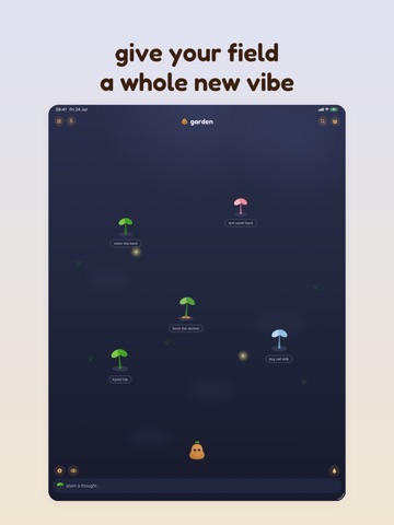 spudnote: calm notes iPad screenshot