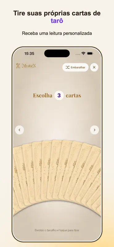 MysticX: Leitura de Tarot screenshot 3 of 10