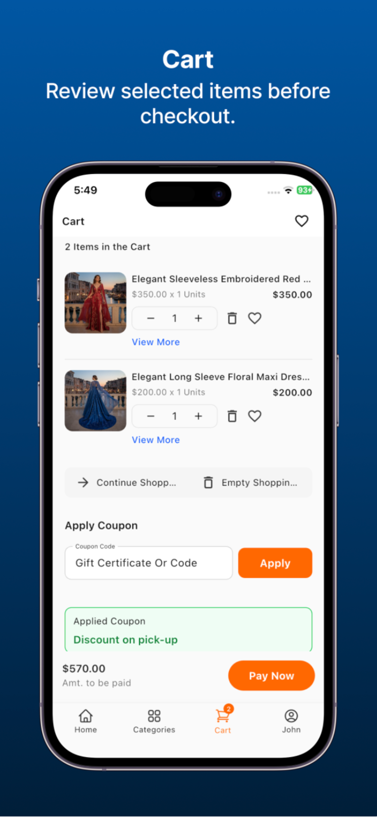 CS-Cart MultiVendor Mobile App screenshot 6