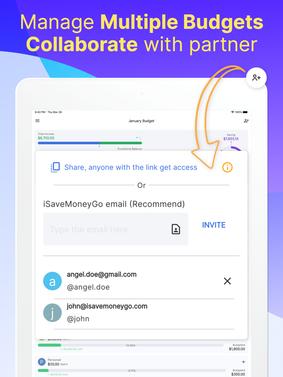 iSaveMoneyGo – Budget Tracker iPad screenshot 5 - Finance app