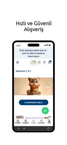 Kedi Kumu Deposu iPhone screenshot