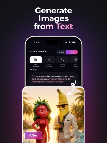 AI Video & Image Gen : LENZ AI iPad screenshot