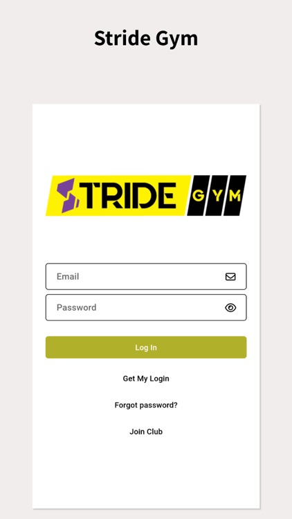 Stride Gym App