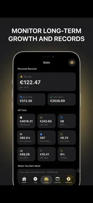 Haul - Earnings Tracker screenshot 3