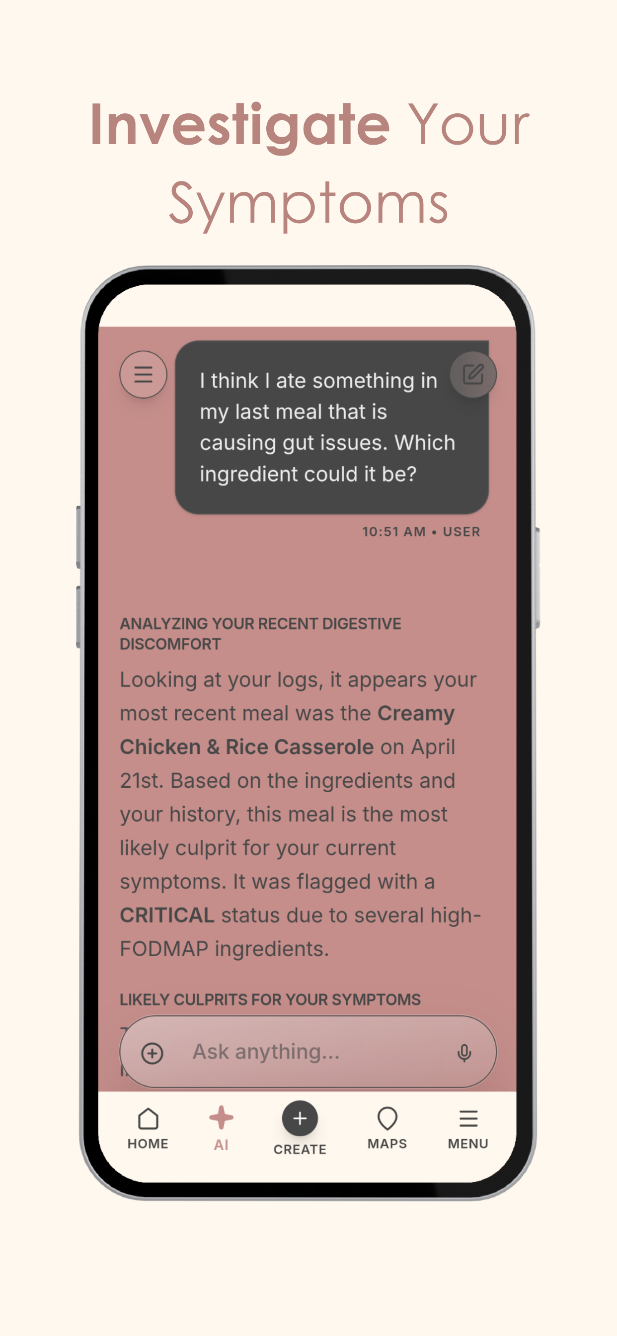 Raz: AI Low FODMAP Diet Coach
