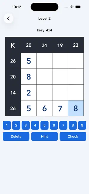 Kakuro Number Quest screenshot 2