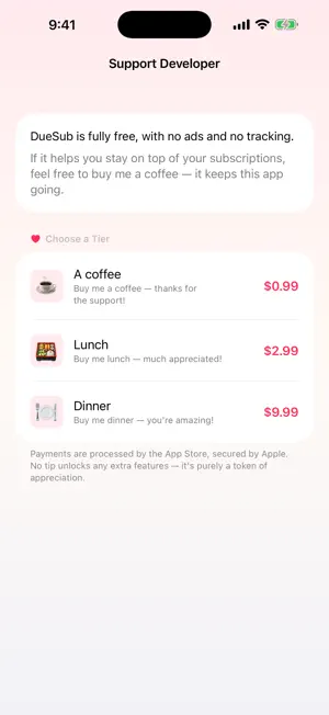 DueSub: Subscription Tracker screenshot 3