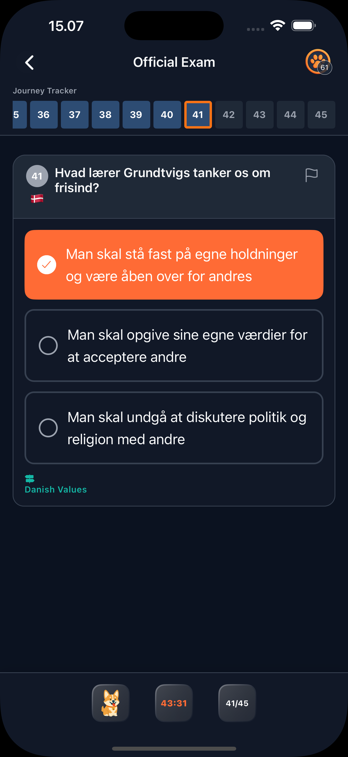Danify, Danish Exam Prep